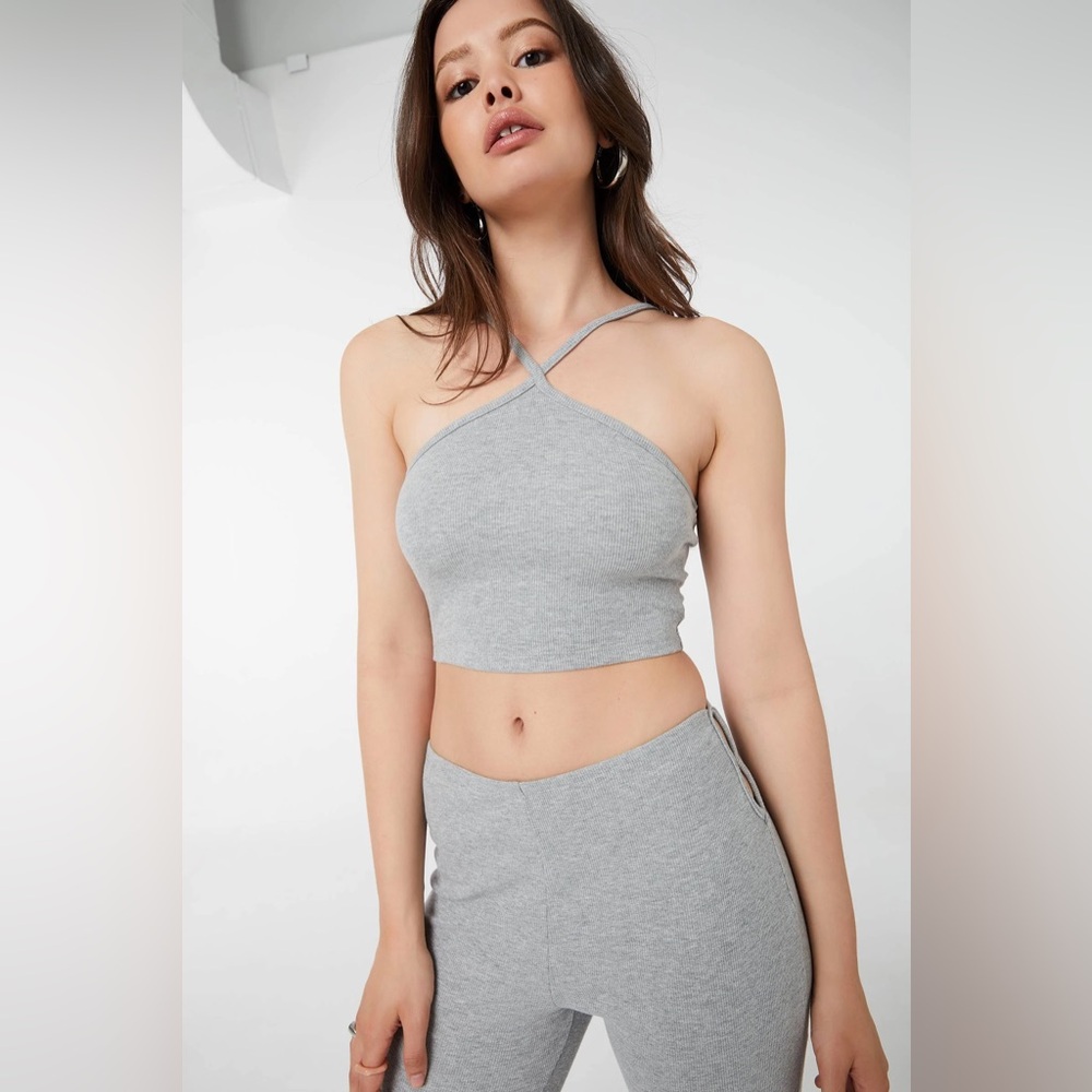 Ardene Ultra-Crop V-Strap Halter Top